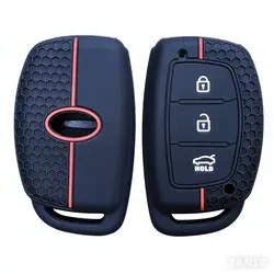 Silicone Car Smart Key Case Cover For Hyundai Creta Ix35 Ix45 I10 I30 I40 Tucson Santa Fe Rena Sonata Elantra Accessories