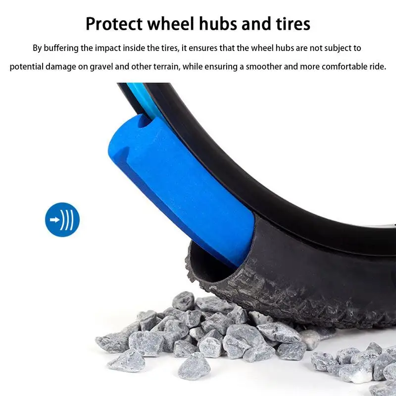 1 Piece Bike Tubeless Tire Insert Bicycle Tyre Air Rim Liner Tube Protector Puncture Proof Vibration Dampening