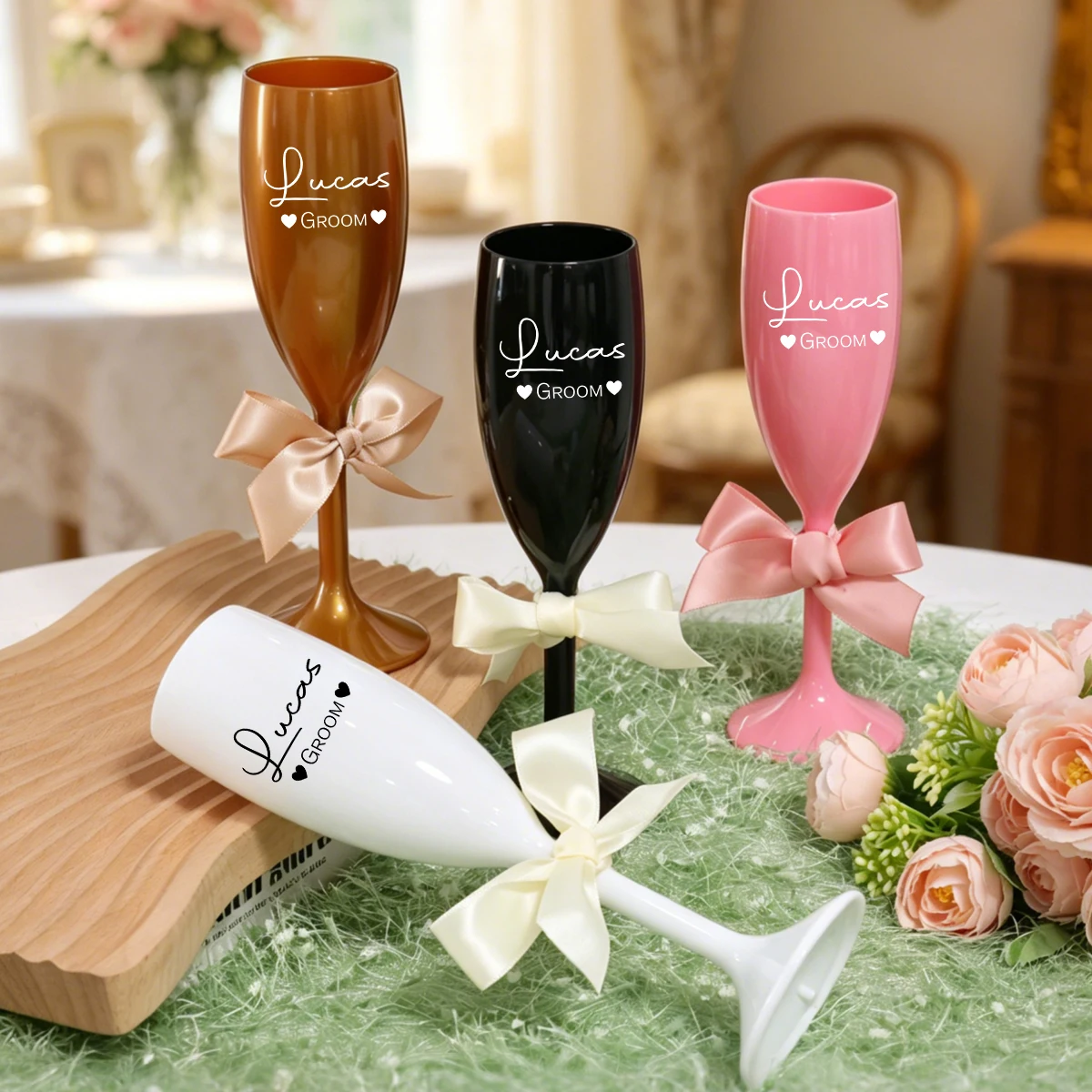 Custom Name Champagne Flute, P - Champagne Flute Pair recension och pris