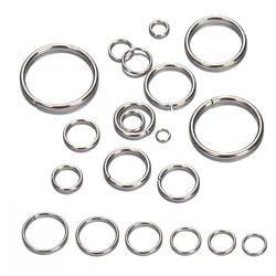 200 unids/lote de anillos abiertos de acero inoxidable, pulsera, collar, pendiente, conectores colgantes para la fabricación de joyas, componentes artesanales