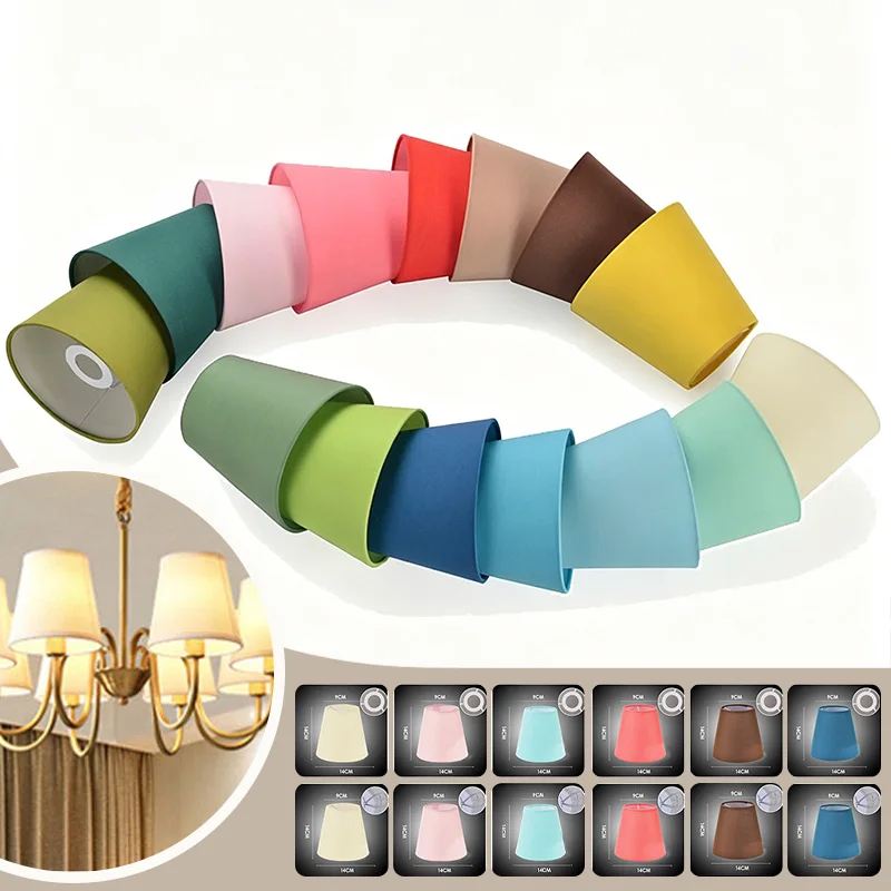 

E14 Hanging Lamp Shade Fabric Cover Ceiling Lamp Cover Household Decorative Lampshade for Hotel Light Shade Household Lampshade