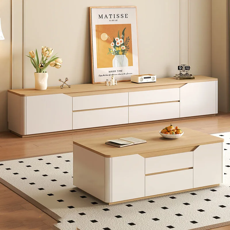 

Wood Drawers Tv Table Floor Luxury Living Room Mobile Modern Display Designer Storage Tv Stands Organizer Muebles Home Furniture