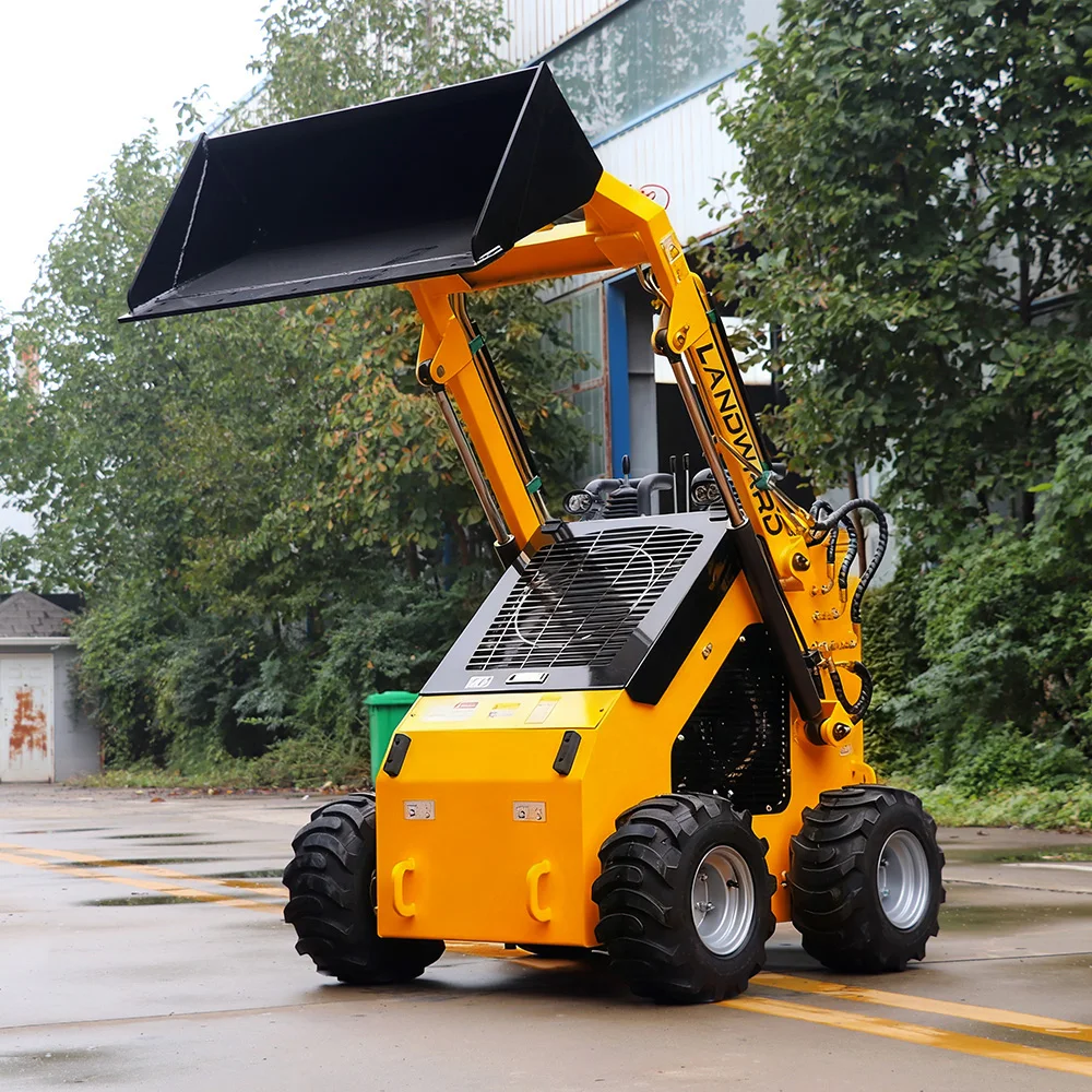 공장 판매 미니 스키드 스티어 로더 CE EPA 가정용 휠/크롤러 소형 로더 기계 신형 유압 스키드 스티어 로더 맞춤 제작