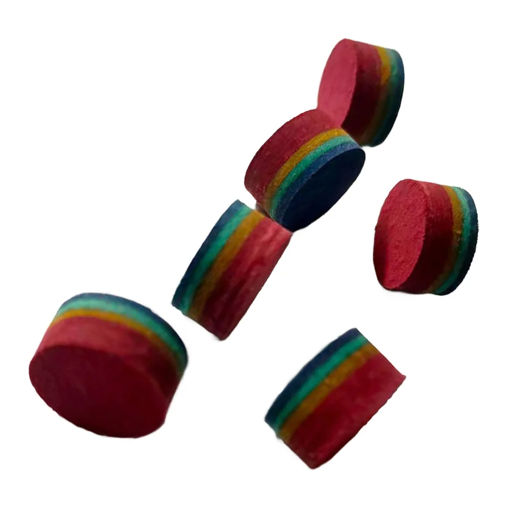 مجموعة من 2 أطراف جديلة لحمام السباحة بقطر 14 مم و6 طبقات للجلد متوسطة الصلابة لدقة البلياردو والسنوكر