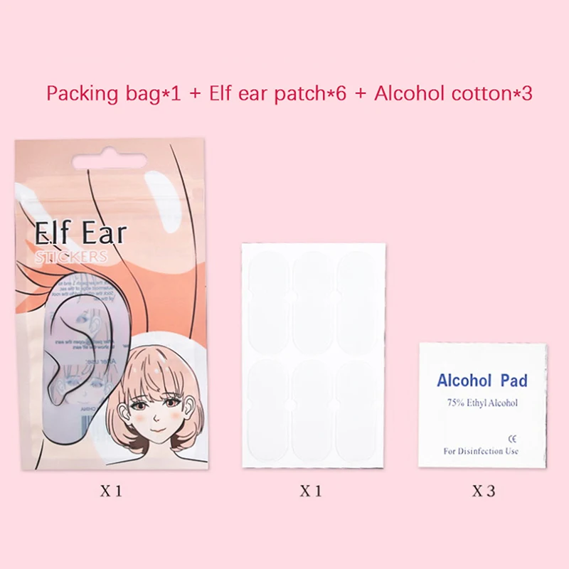 Elf Ear Stickers Veneer Ears Become Ear Correction Vertical Stand Ear Stickers Magic Sitcker Photo Stereotypes V-Face Stickers