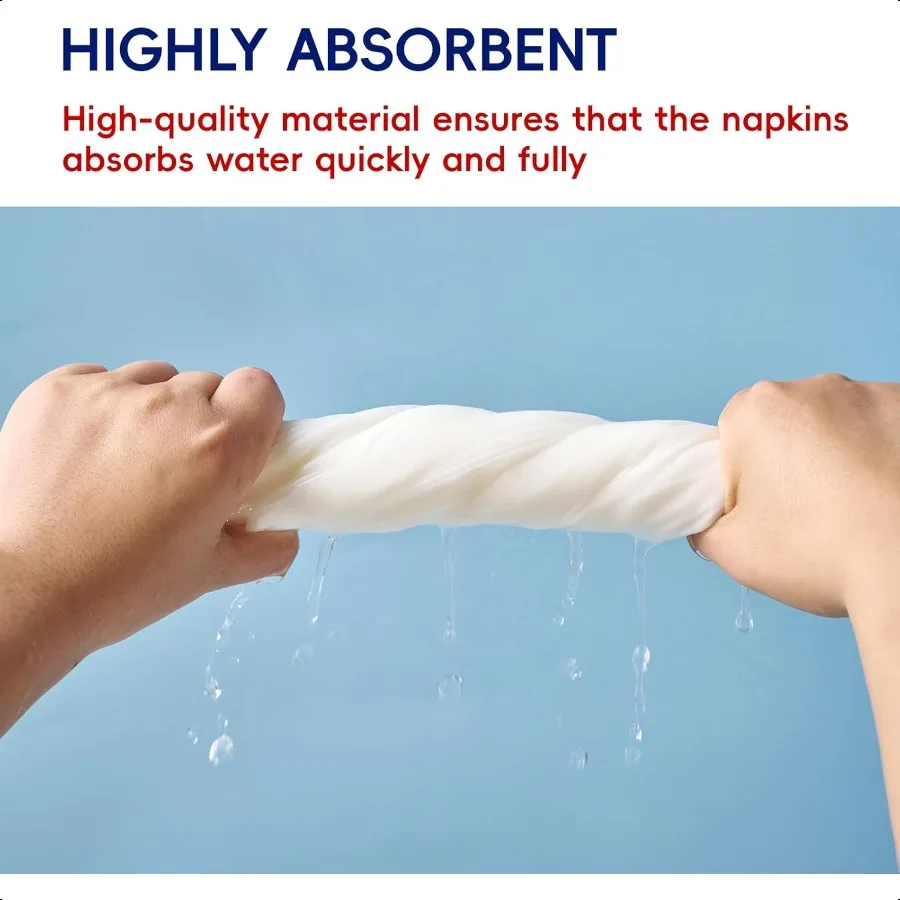 100 Count  Hand Towels Linen Feel Bathroom Hand Napkins Soft And Absorbent Paper Napkin for Guest  Dinner Napkins for Kitchen P