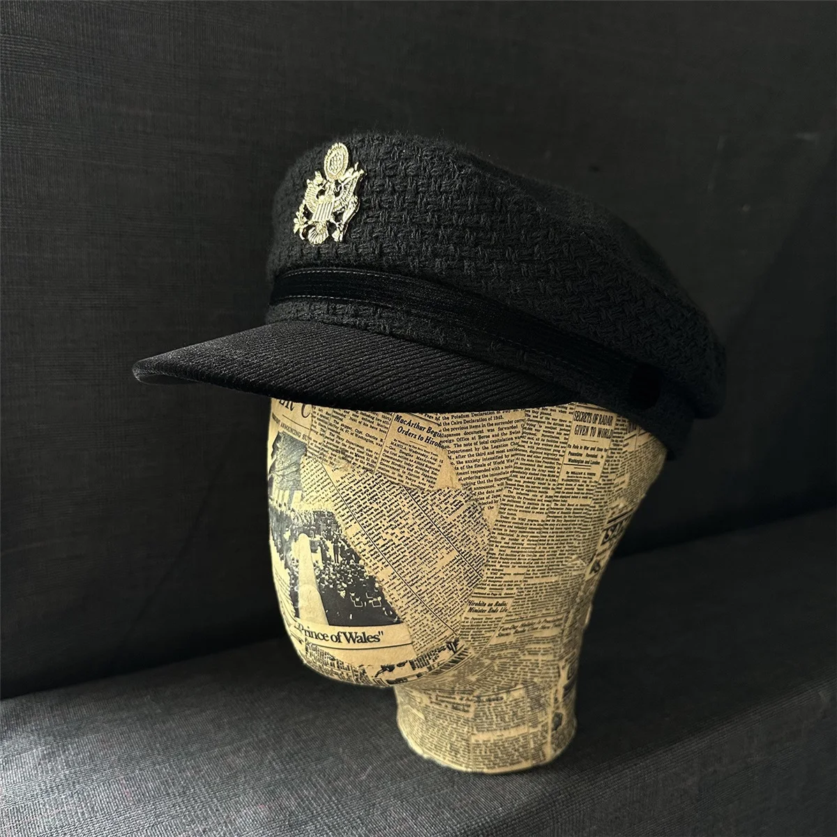 Navy hat fashion trendy cool flat cap