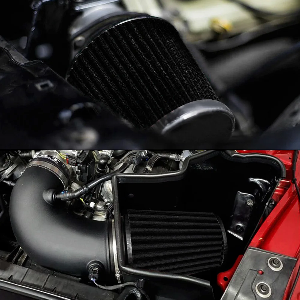 Universal car high flow cold air intake air inlet air intake system mushroom head air filter neck 76mm / 70mm / 63.5mm / 60mm