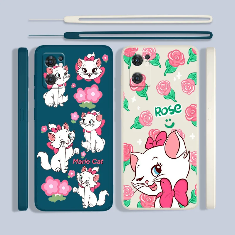 Disney The AristoCats Ốp Lưng Điện Thoại OPPO Tìm X5 X3 X2 Lite Pro Neo A96 A94 A93 A77 A76 A74 a73 Chất Lỏng Dây Da