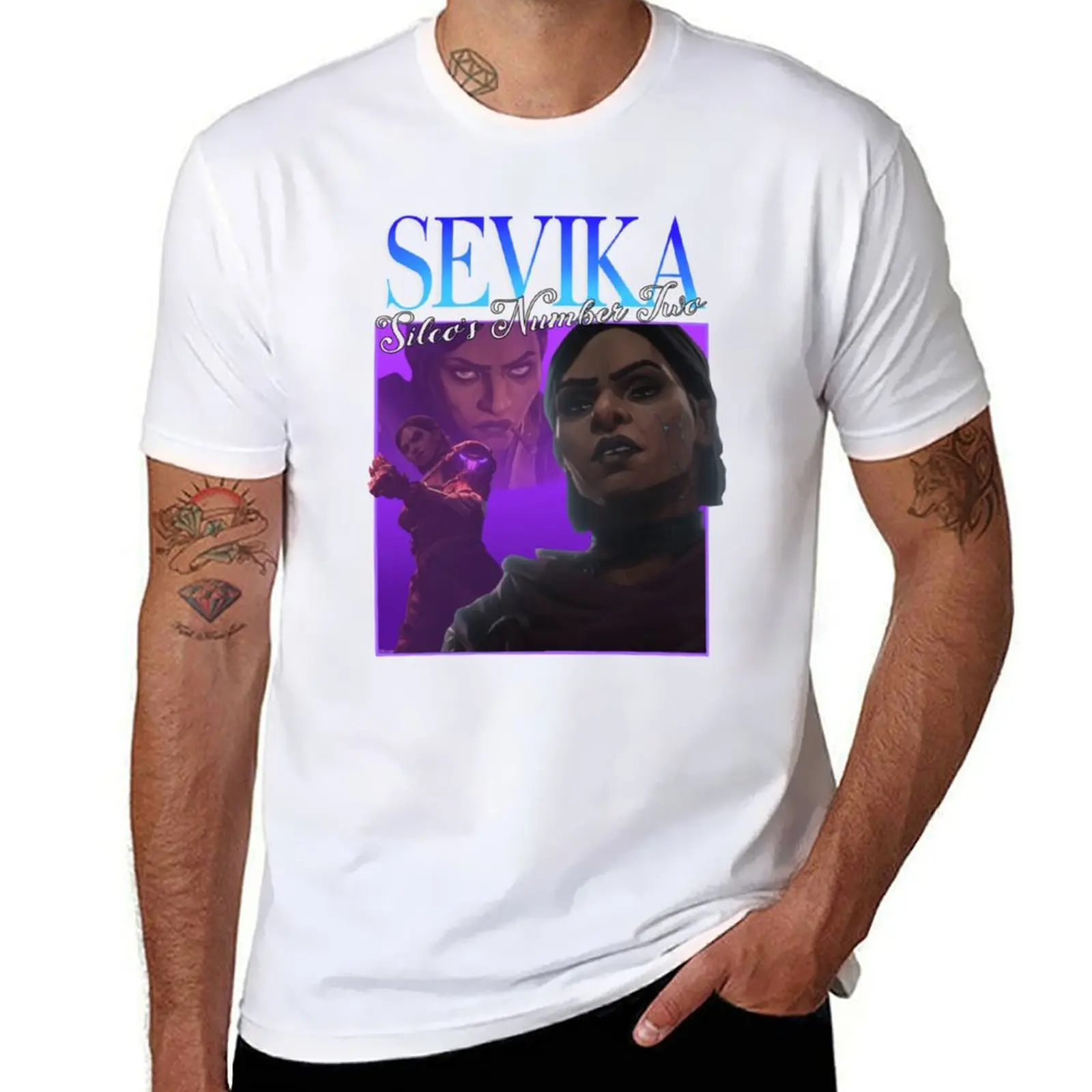

Sevika 90s T-Shirt Sports Basic Short Sleeve T-Shirt