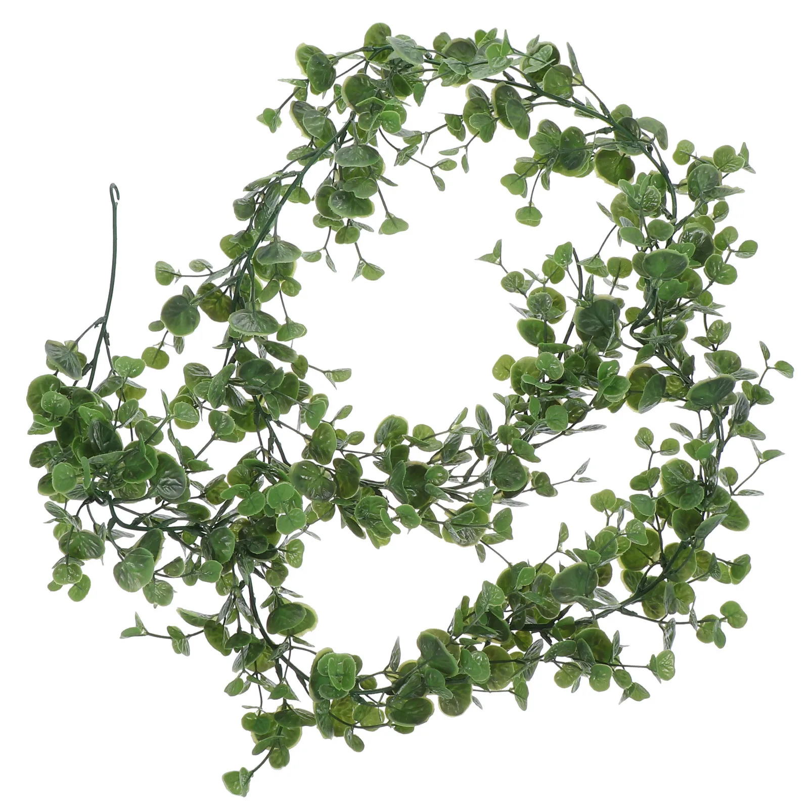 

1Pcs Artificial Money Plant Wall Hanging Simulation Rattan Decor Green Wedding Party Backdrop Home Hanging Ornament