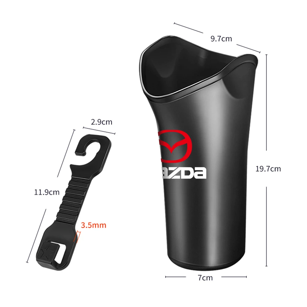 Seau de rangement pour parapluie de voiture, support d'organisation suspendu, accessoires d'intérieur automobile pour Mazda Axela Demio Atenza CX5 CX3 CX7 CX30 CX60