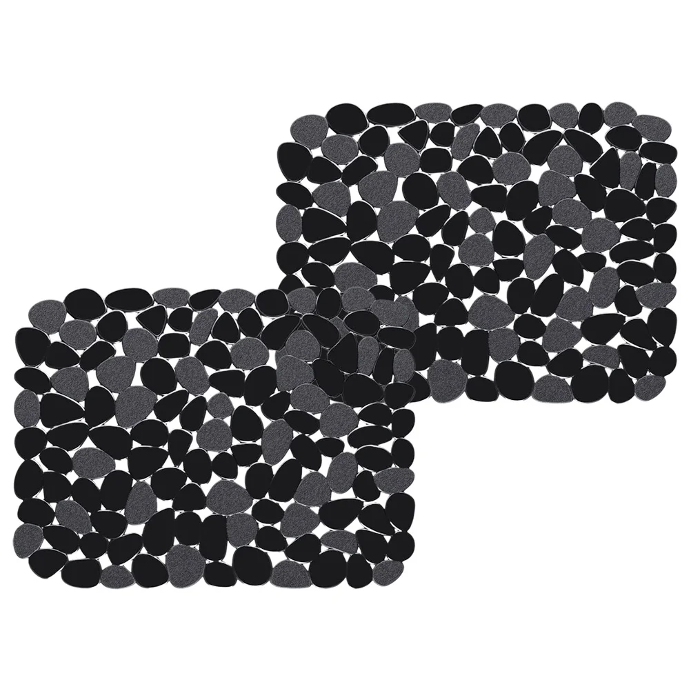 2 قطعة حصيرة بالوعة البلاستيكية للمطبخ المضادة للانزلاق أسفل حامي تصميم جوفاء وسادة تجفيف الأطباق للمنزل بالوعة استنزاف حصيرة #1