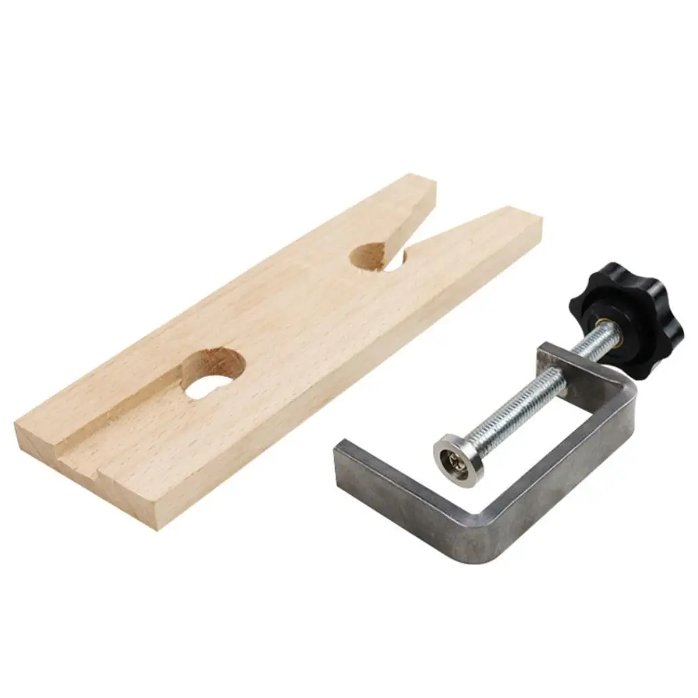 V-Slot Workbench Wooden Clamp Adjustable Hardwood Bench Pin Clamp Set Portable Jeweler Table Clamp For Jewelry Making