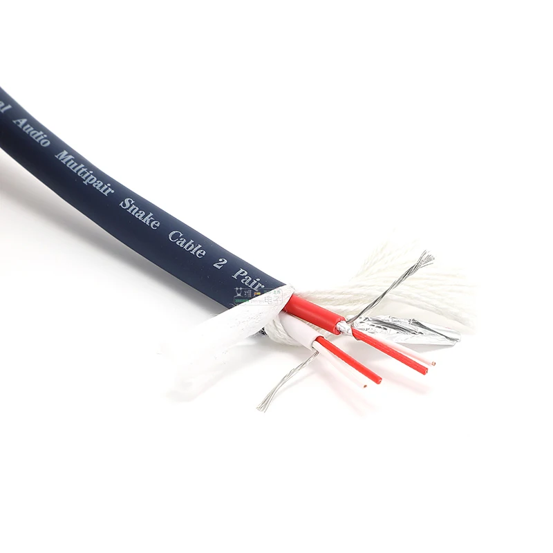 AVSSZ 2-канальные змеиные кабели Многоканальный аудиосигнальный кабель 2-проводной экранированный для микшерной консоли XLR RCA 1/4 дюйма 6,35 мм кабель