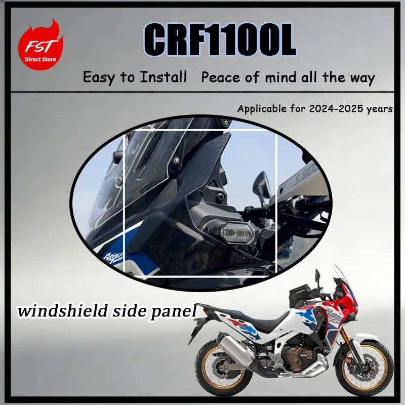 

FOR CRF1100L Standard 2024-2025 Motorcycle Side Wind Deflector - Enhanced Wind Protection for Better Riding Experience