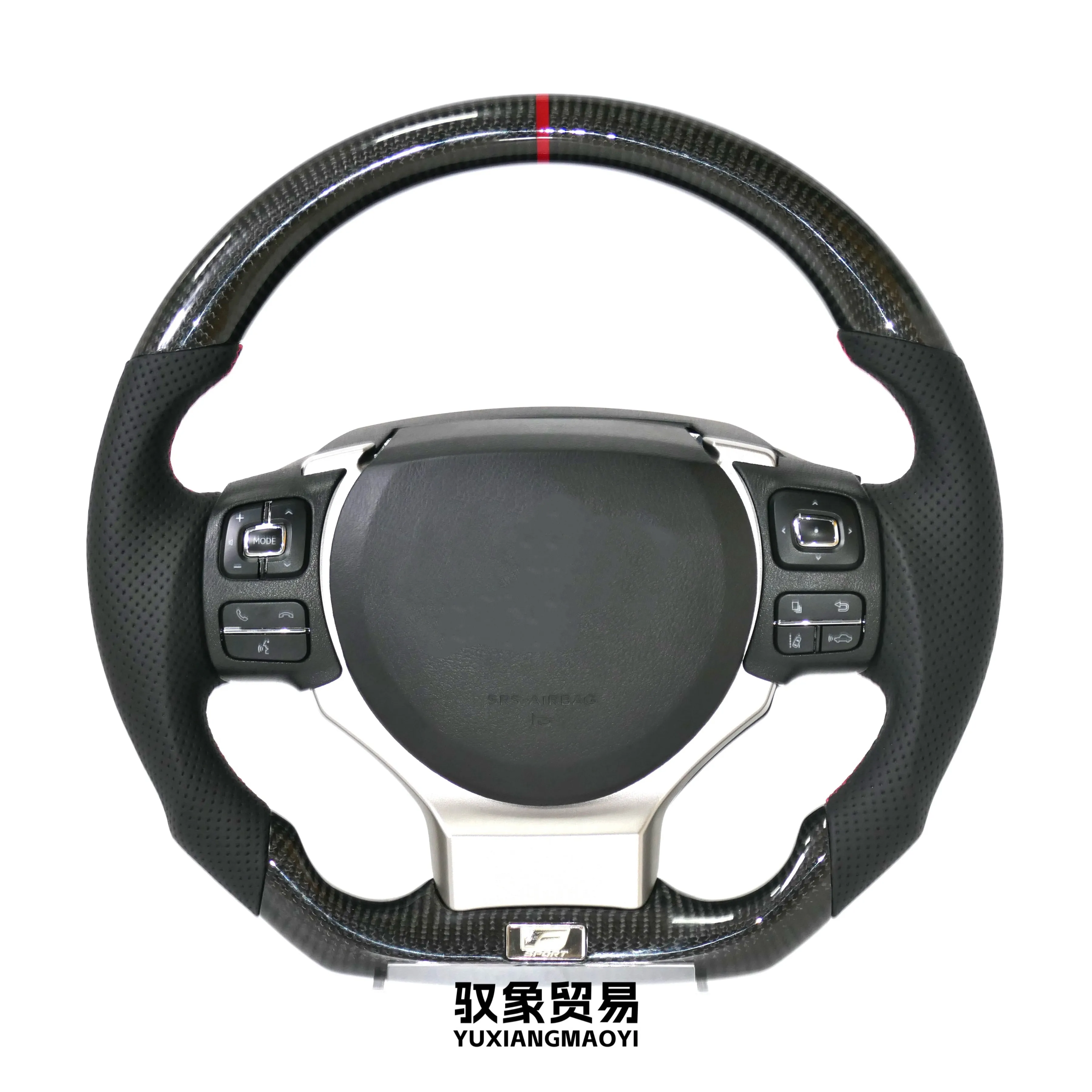 Lexs Automotive custom steering wheel assembly for models such as Leus RX NX LS UX LC GS GX LX LC