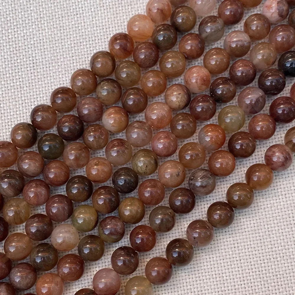 Natural Stone Loose Beads Tiger Eye Stone Round Beads for DIY Fashion Handmade Bracelet Necklace Earrings Jewelry Accessories