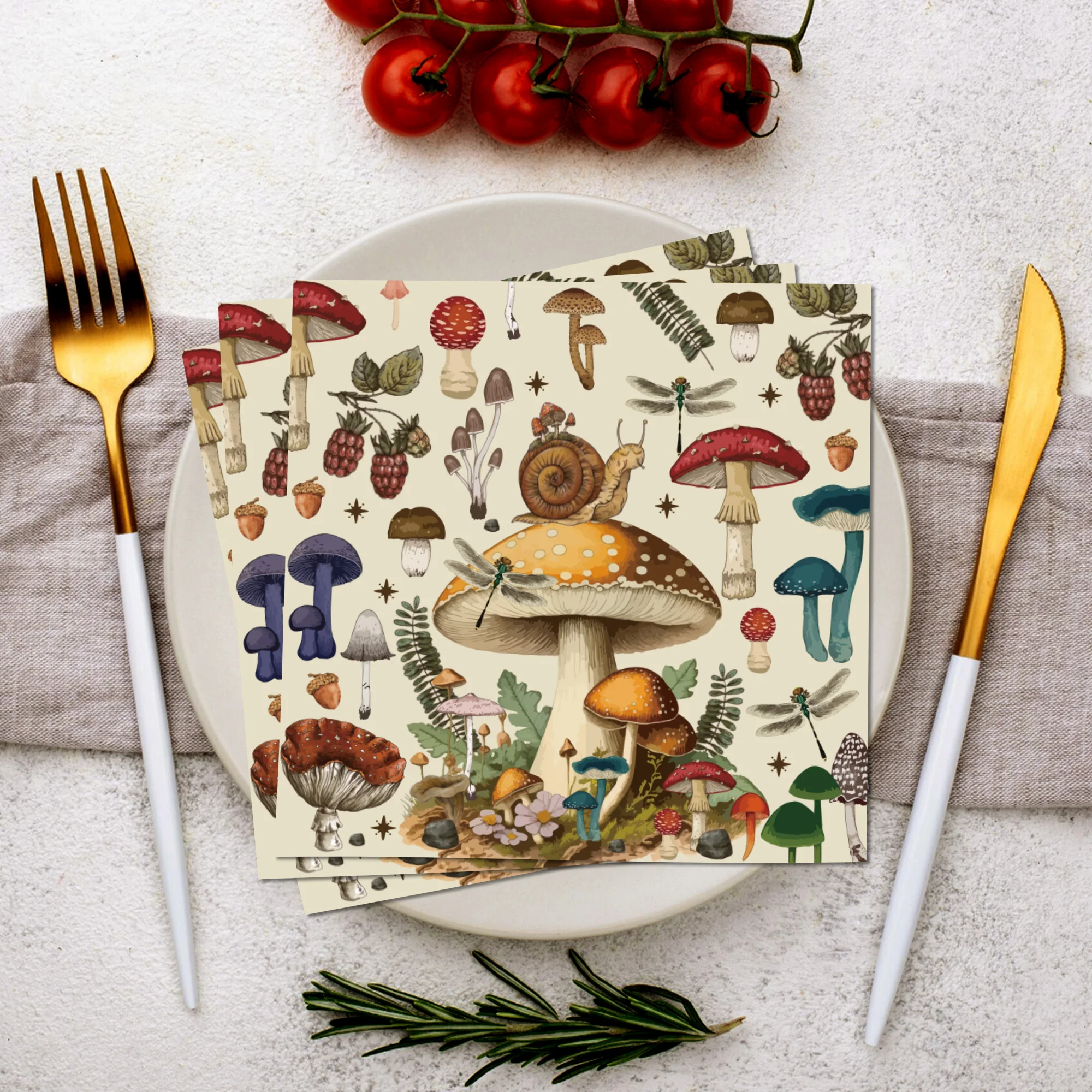 20/40/60 Stück Servietten für Geburtstagsfeier, Einweggeschirr, Abendessen, Papierservietten, Taschentücher ‌ Esszimmer ‌ Dekor für Kindergeburtstag – Detail 10