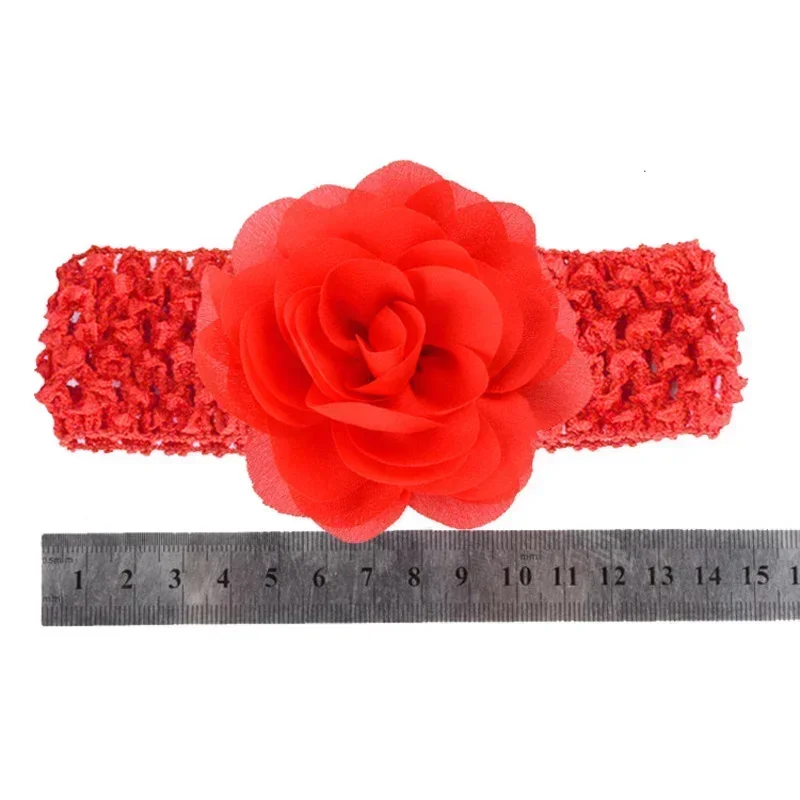 Soft Baby Headband - Elastic Bow Turban for Newborns, Floral Photo Prop & Girl Hair Accessory