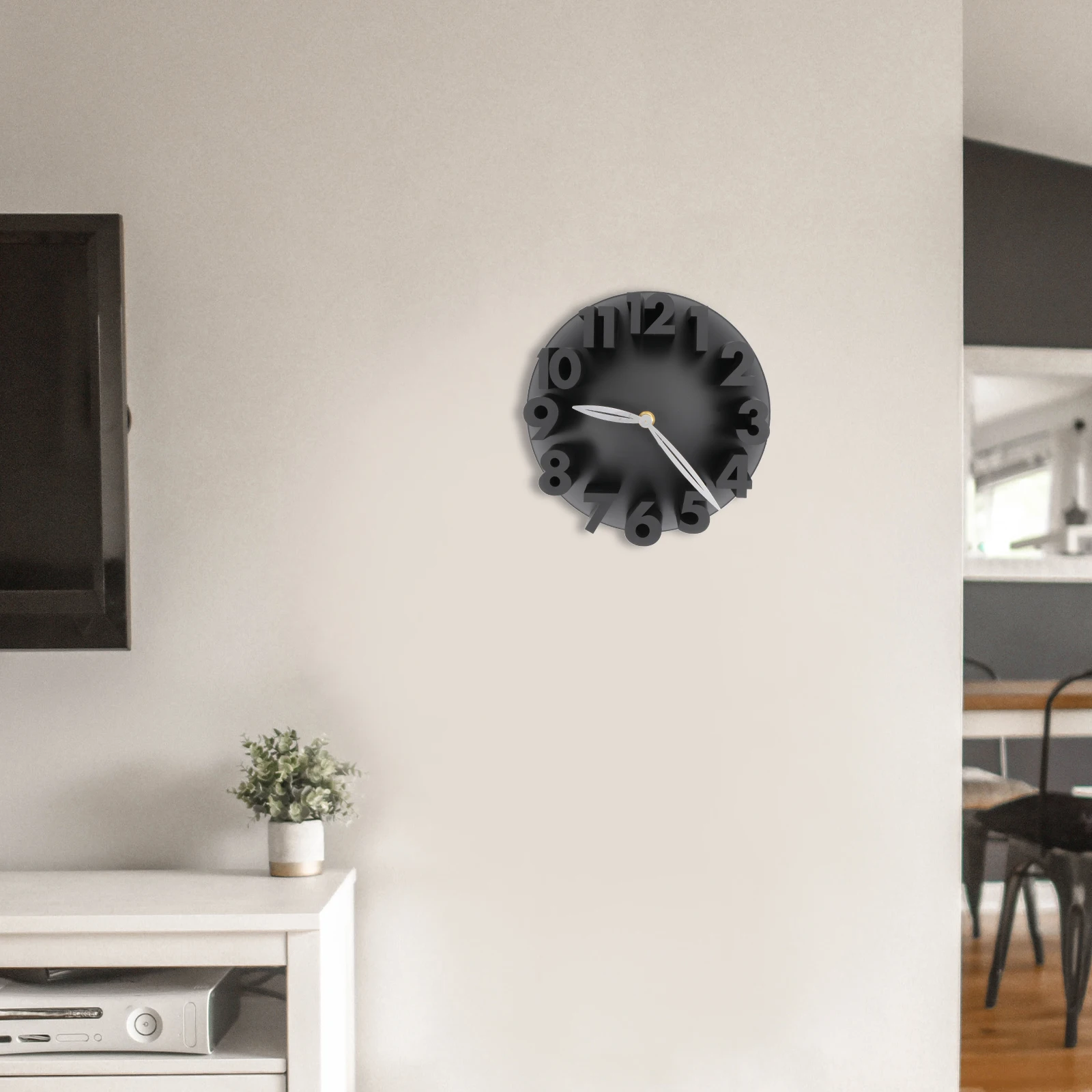 

Digital Wall Clock Decor Minimalist Silent Modern Decorative Living Room Clocks for Non Ticking Alarm