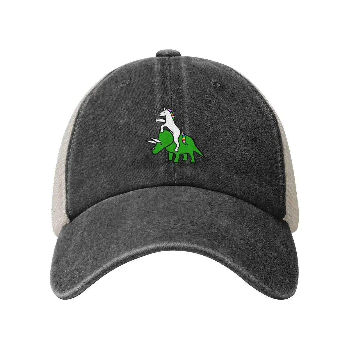 Unicorn Riding Triceratops Baseball Cap Icon cute Cosplay Luxury Brand For Women 2025 Men's