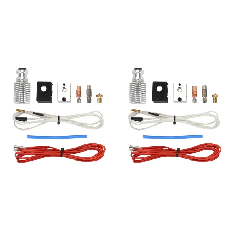 

2X 3D Printer Parts Prusa MK3S+ Extruder Nozzle Heating Aluminum Fast Hose Kit High Temperature Resistance