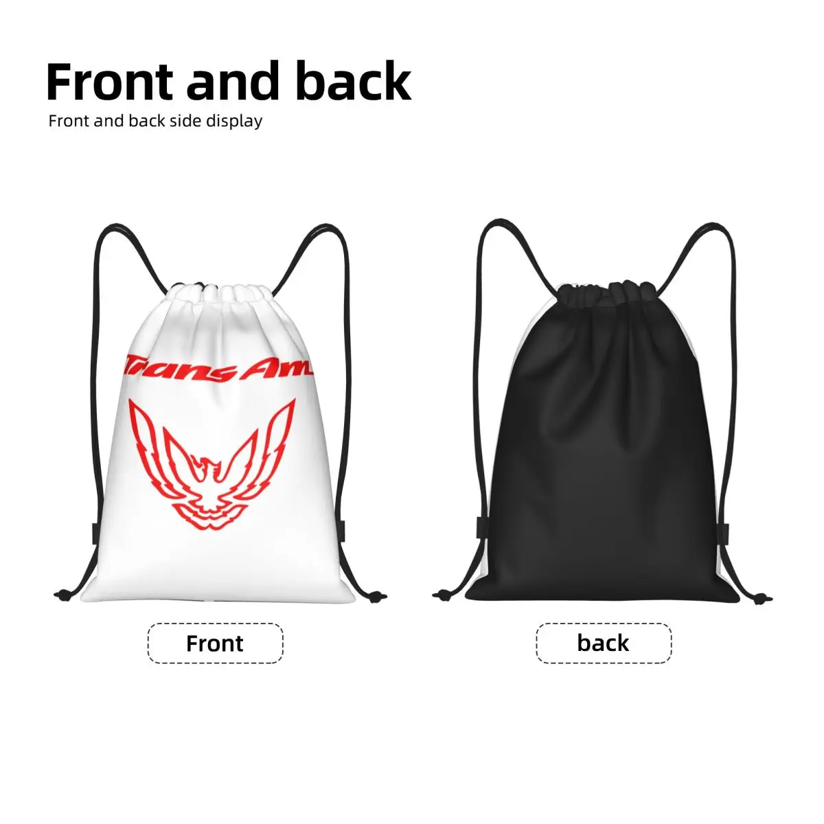 Racing Transs Bird AM Drawstring Backpack Women Men Gym Sport Sackpack Portable Training Bag Sack