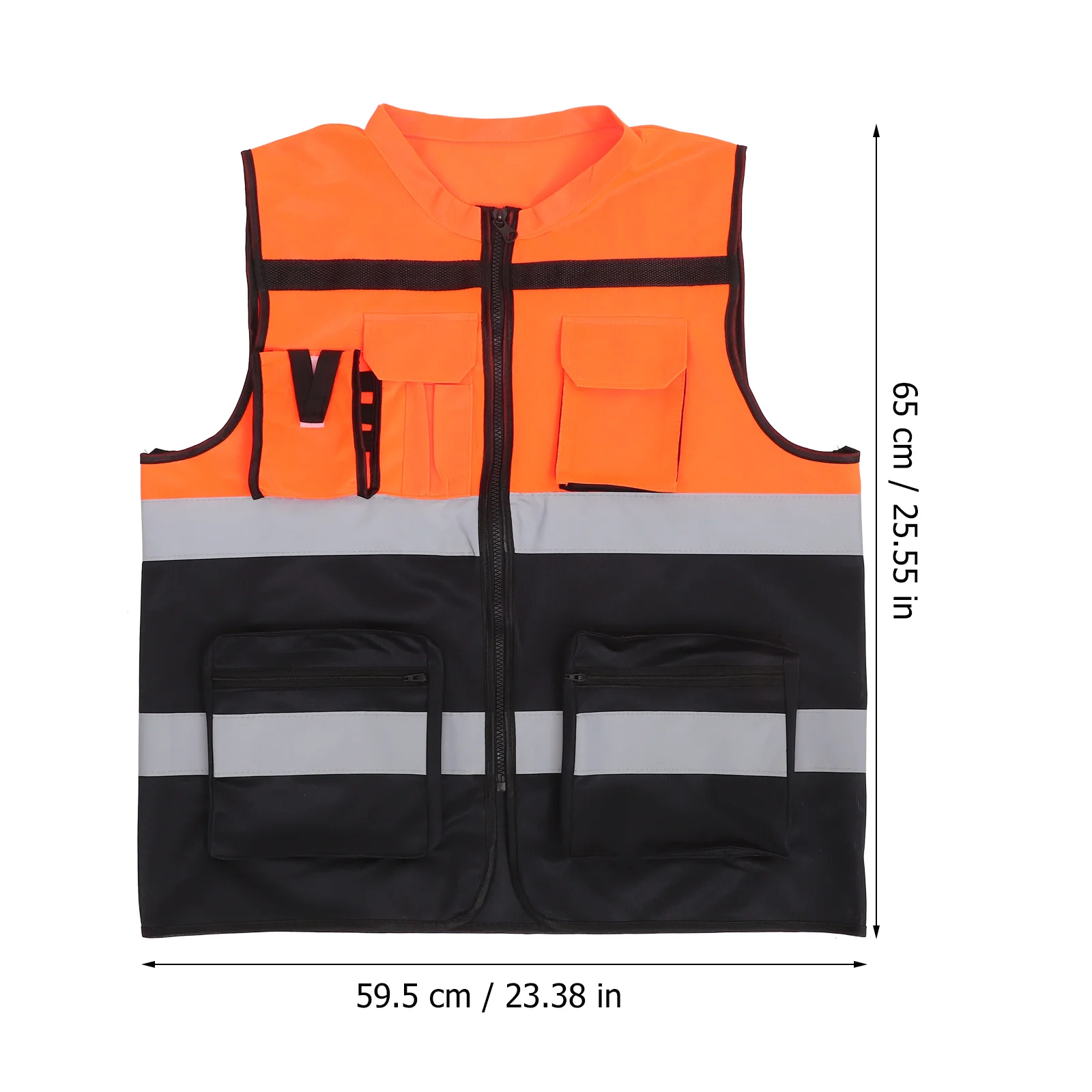 Reflective Safety Clothing Women's Vest Emergency Activities Construction Tape Security for Night Nylon Fabric Work