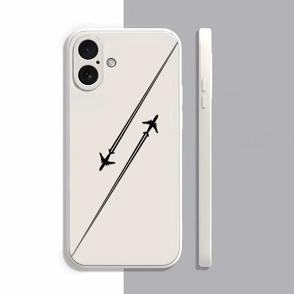 

Чехол для телефона в виде самолета для iPhone 17 Pro Max/17 Pro/17/16/15/14/13/12/11/Pro/Plus – модный эстетичный чехол, подарок для друга