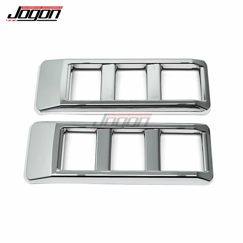 ABS Chrome Car Side Body Fender Vent Cover Trim For Toyota LC70 Series J70 LC70 LC71 LC76 LC78 LC79 FJ70 FJ71 FJ76 J79 Pickup
