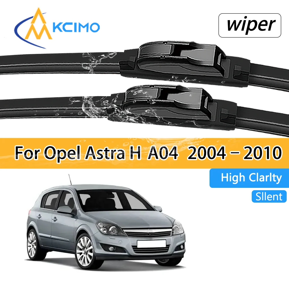 

For Opel Astra H A04 2004–2010 Quality Front Windscreen Wiper Blades Quiet Long-Life All-Weather Vehicle Window Replacements