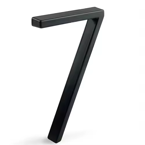 1pc 125mm Floating House Number Outdoor 5 inch Black Zinc Alloy Letter Apartment Door Numbers Mailbox Address Sign #0-9 - Image 12