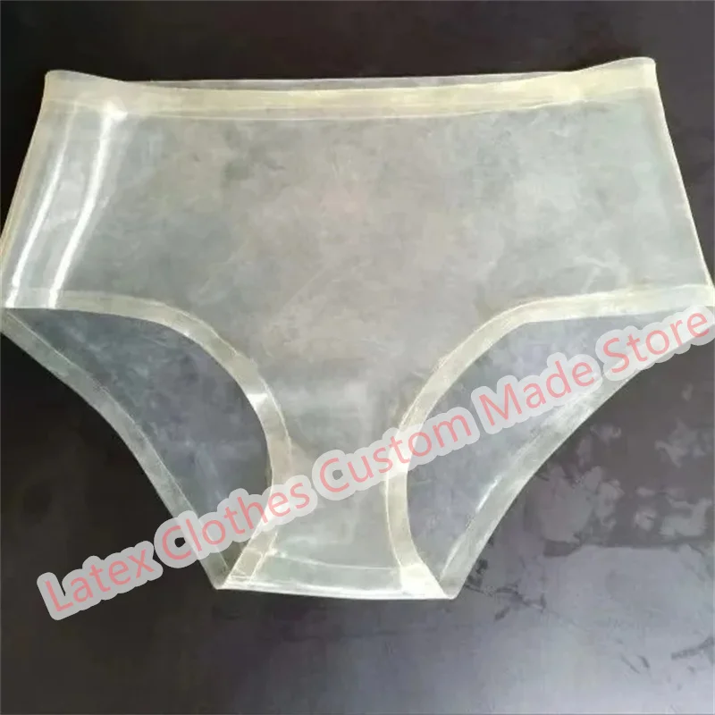 

Transparent Latex Shorts Panties Sexy Short Briefs Fetish Underwear for Women