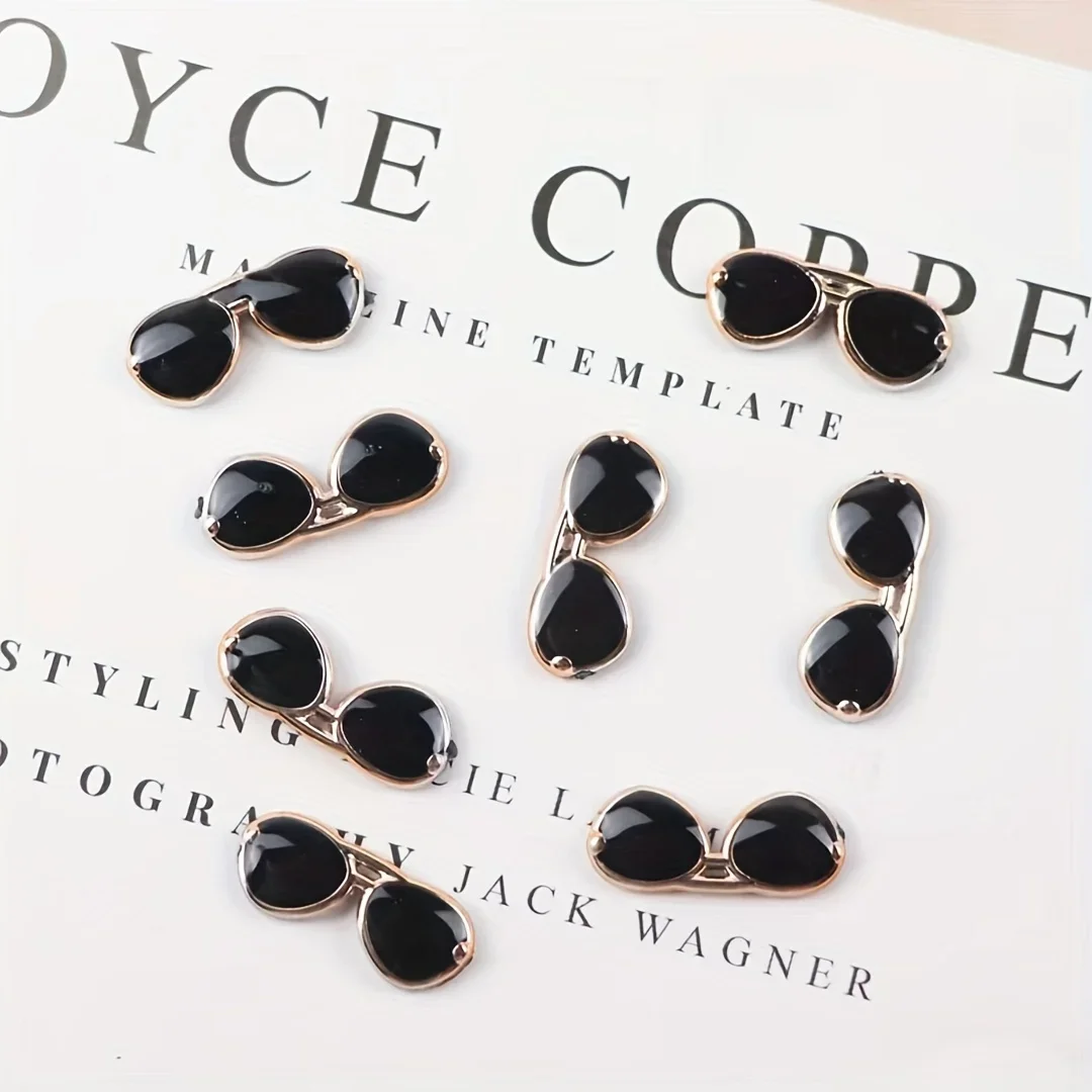 100pcs Mini Fashion Glasses Pendant, DIY Jewelry & Handicrafts with Resin Hanging - Durable, Lightweight Accessories sales