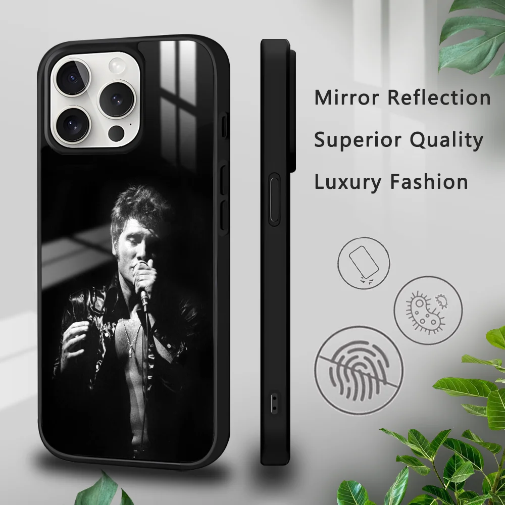 J-Johnny H-Hallyday Music Phone Case For IPhone 16 15 14 13 12 11 Pro Xs Max Mini Plus Celulares Hard Funda