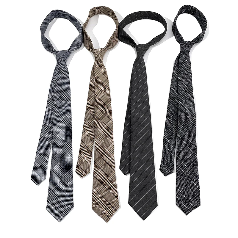 

Корейская версия, повседневный галстук, модный ретро клетчатый галстук для мужчин и женщин, классический галстук