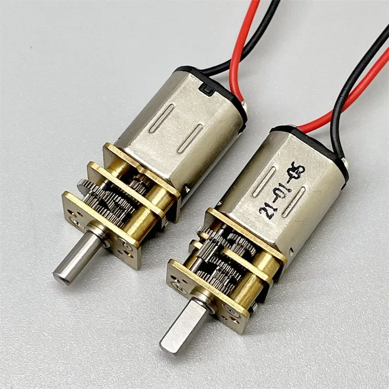 N20 Mini 7mm All Metal Gear Motor Micro Reduction Motor DC 3V 6V   36RPM   Low Speed D-Axis