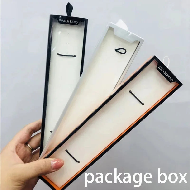 Strap Box Case for Watchband for Apple watch ultra 2 9 8 7 6 5 Series Leather Silicone Nylon Milanese 20 22mm strap package box