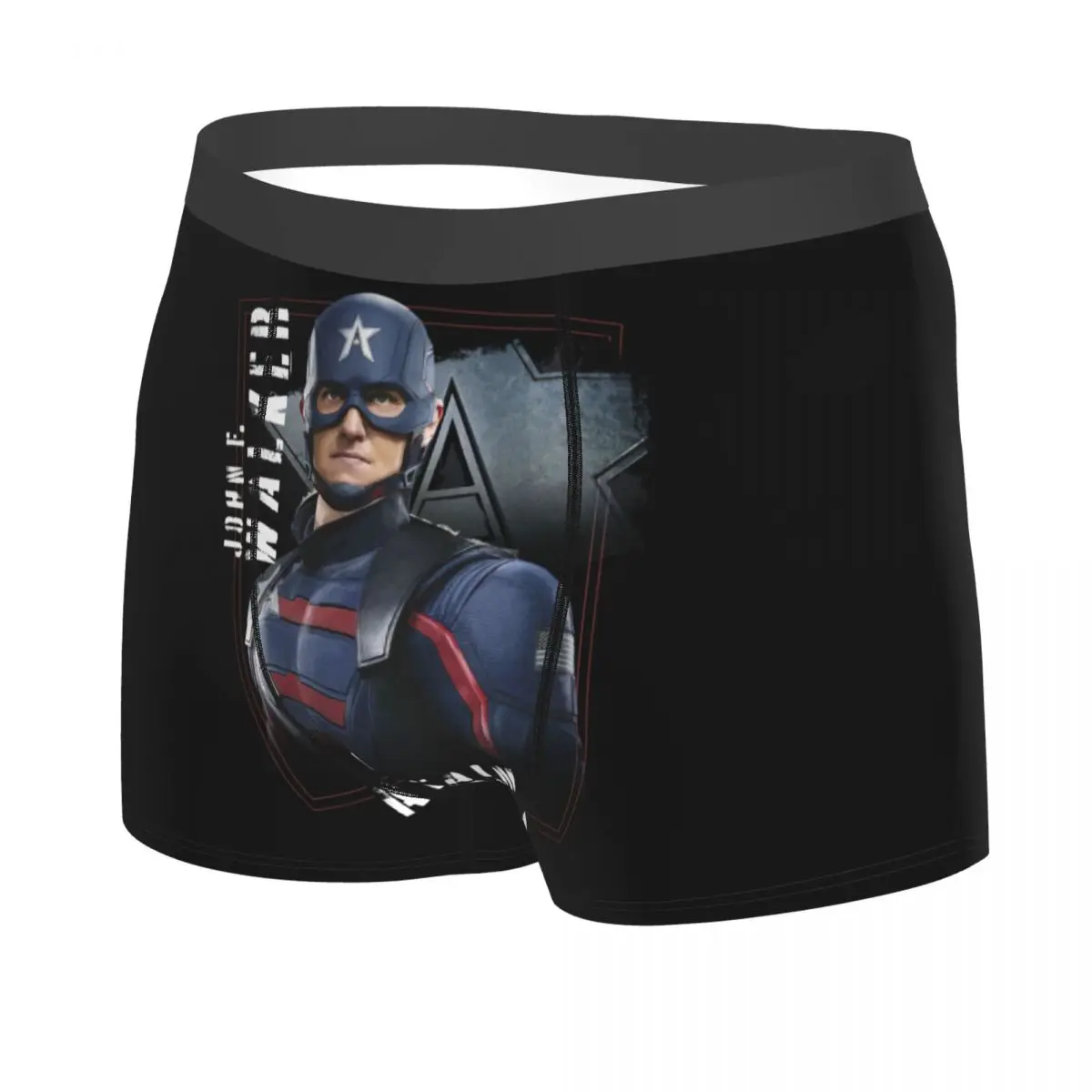 Custom Captain America Hero Boxer Shorts For Men 3D Print Underwear Panties Briefs Soft Underpants