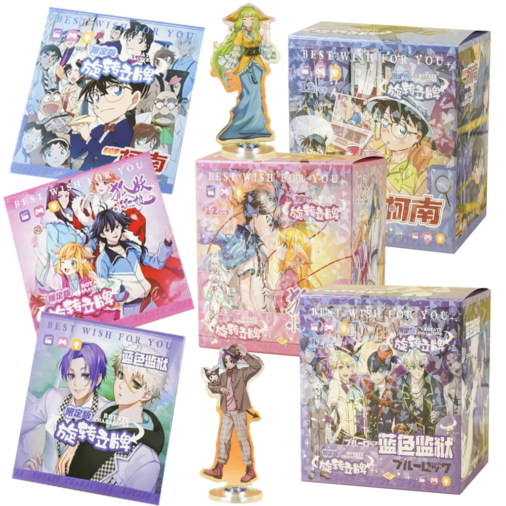 

BLUE LOCK Anime Rotating Acrylic Figure Stand Ornament Isagi Yoichi Nagi Seishiro Desktop Decor Model Surprise Creative Gifts