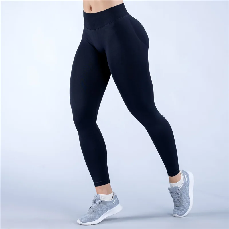 

Seamless Women Low Ribbed Band Squat Proof Gym Fitness Workout Scrunch Bum Tights Impact Leggings Sports Yoga Pants