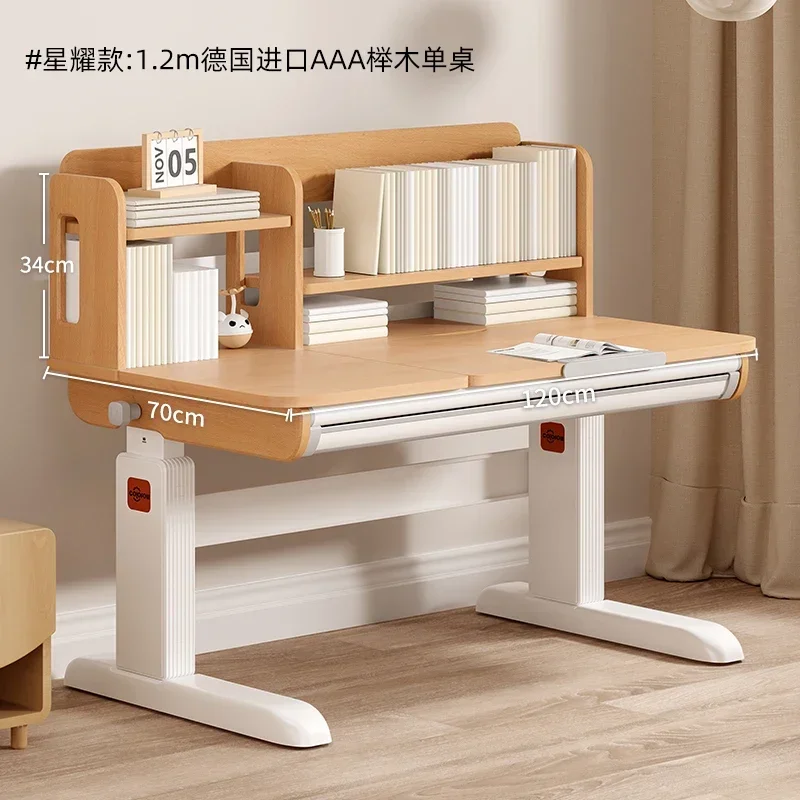 

Рабочий стол из массива дерева, буковый стол, бытовой подъемный стол, набор стульев