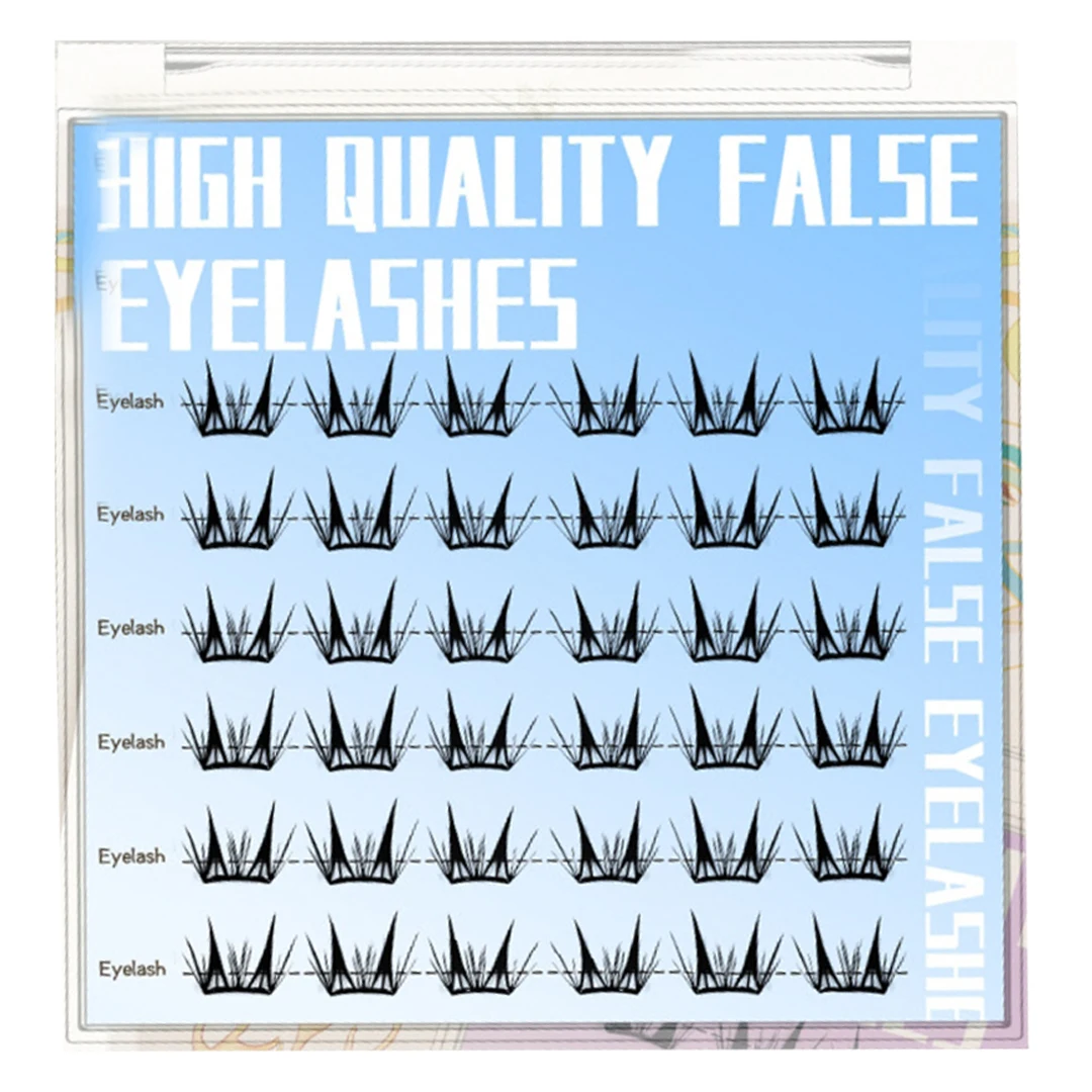 自己粘着式個別まつげ接着剤不要ふわふわクラスターまつげ韓国ファッションマンガまつげエクステ毎日のメイク用