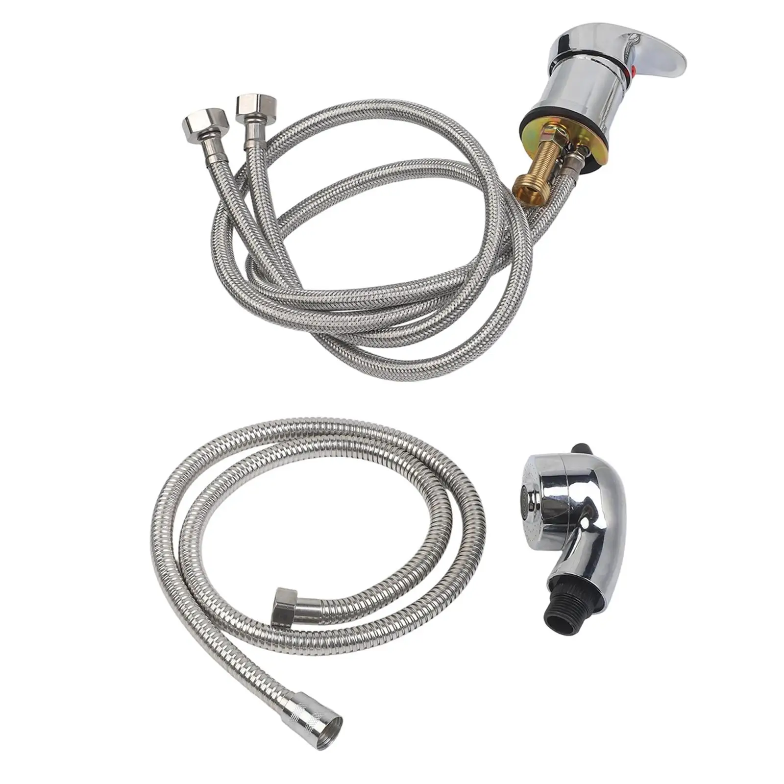 Hose Connector Hose Length 120cm Mixing Valve for Dual Function Nozzle for Easy Installation Kit Erosion Resistant Finish Home