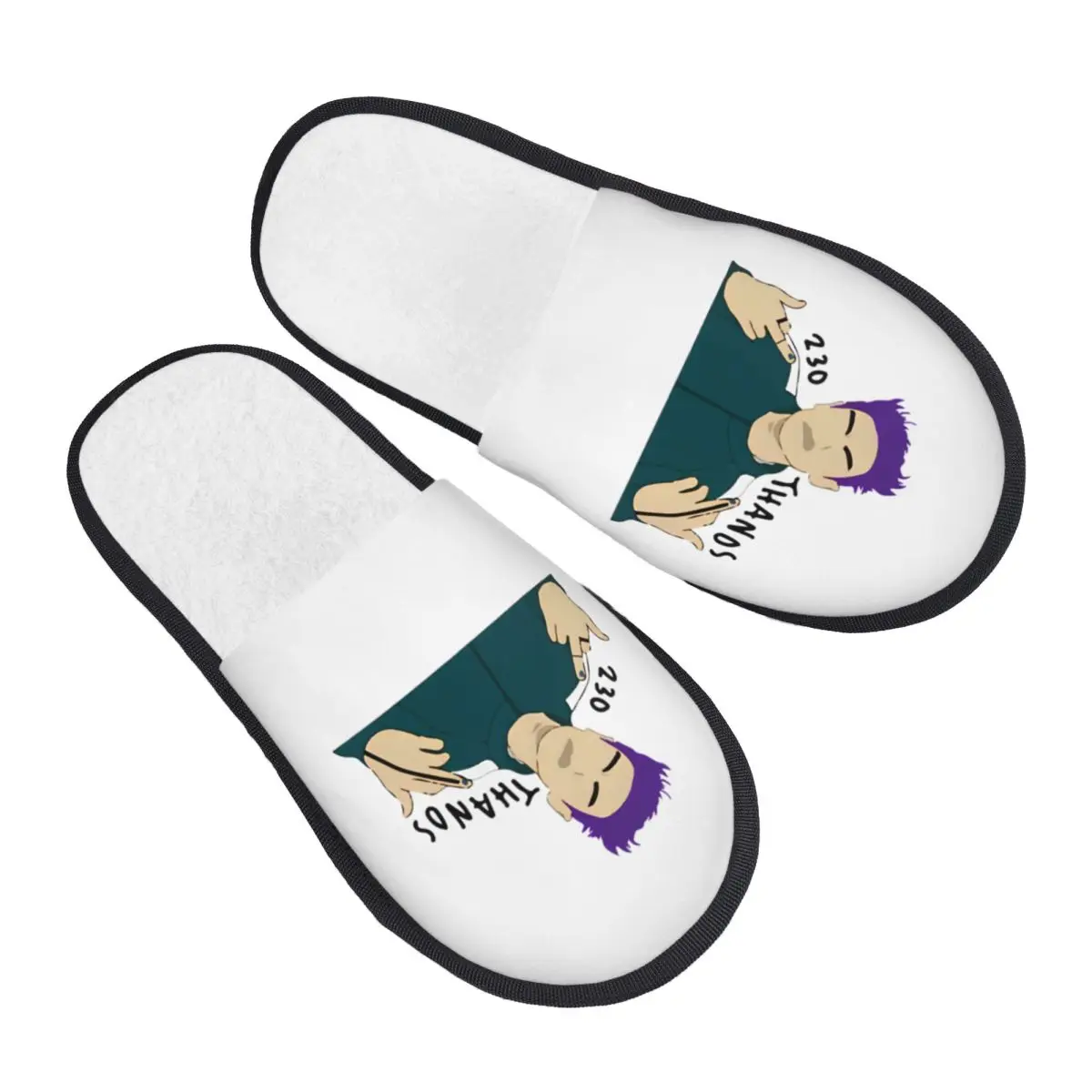 شباشب منزل Thanos Kpop Player 230 غير قابلة للانزلاق T.O.P Rapper شباشب مريحة من إسفنج الذاكرة لغرفة النوم