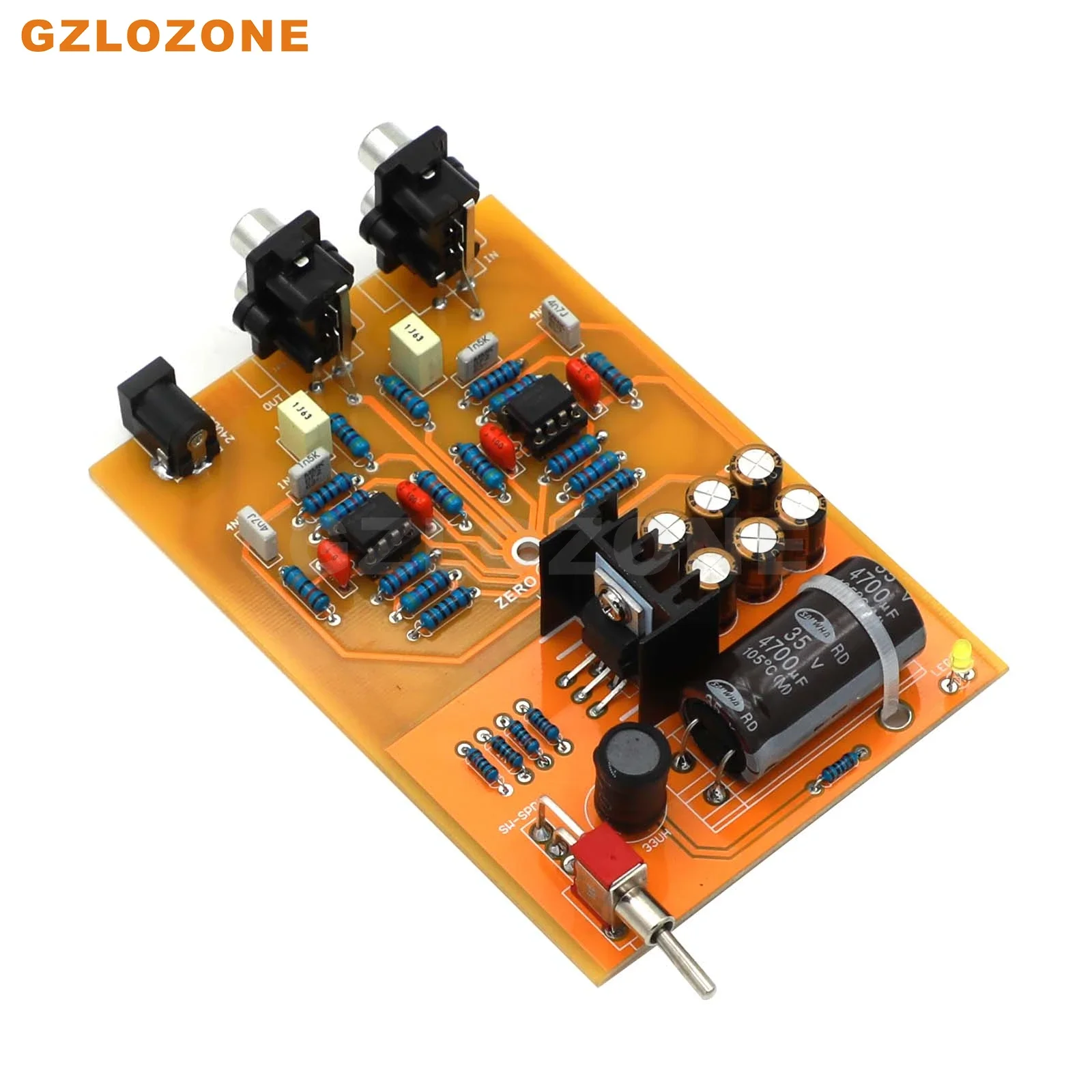 ZEROZONE HC-01A Phono Amplifier Stereo MM Turntable Preamplifier DIY Kit/Finished Board Base On DUAL Circuit