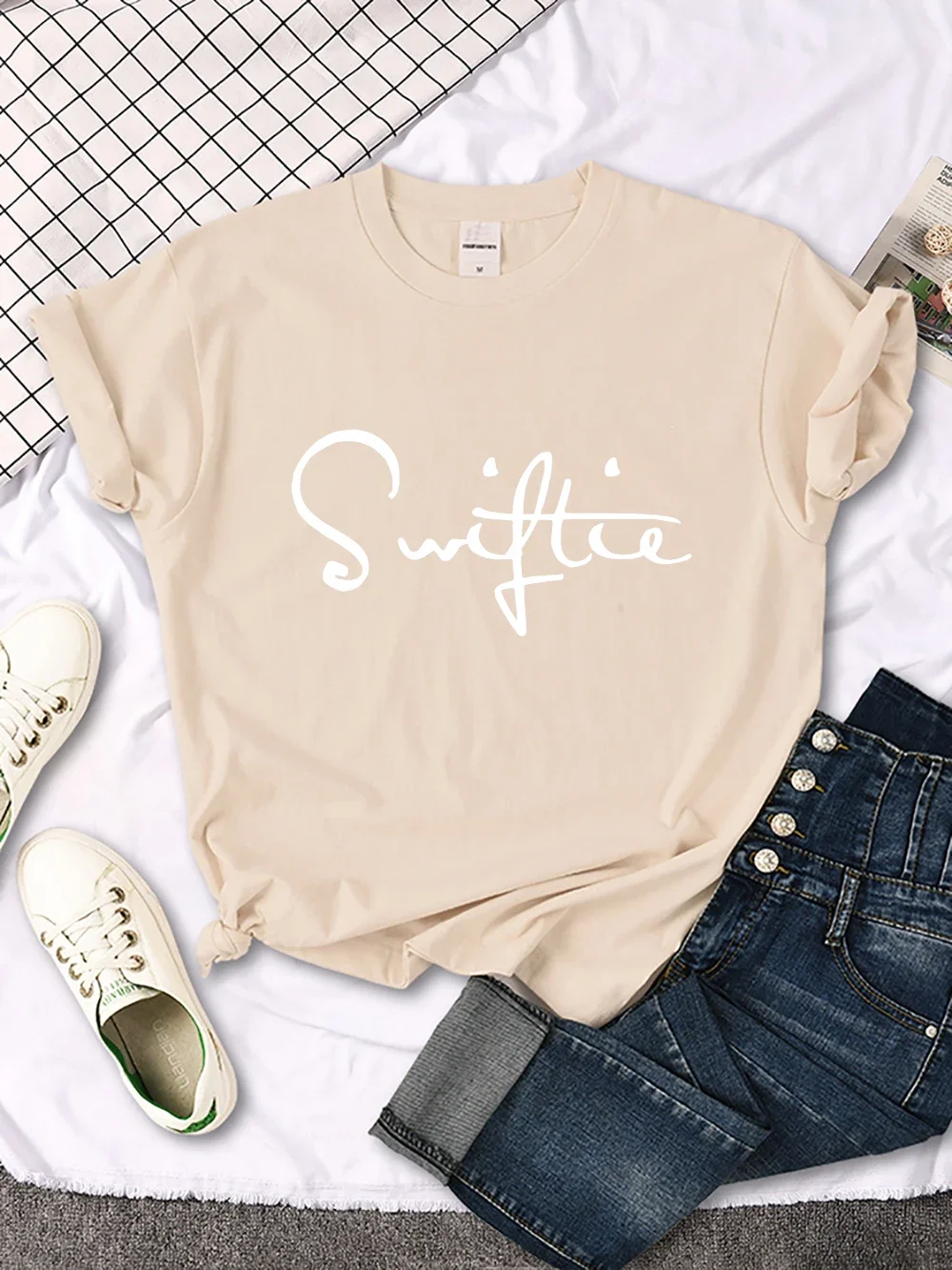 Swiftie Retro Y2K Funny Print T-Shirt Female Summer Fashion Tee Top Sport Casual Tops Clothing Street Personality T Shirt