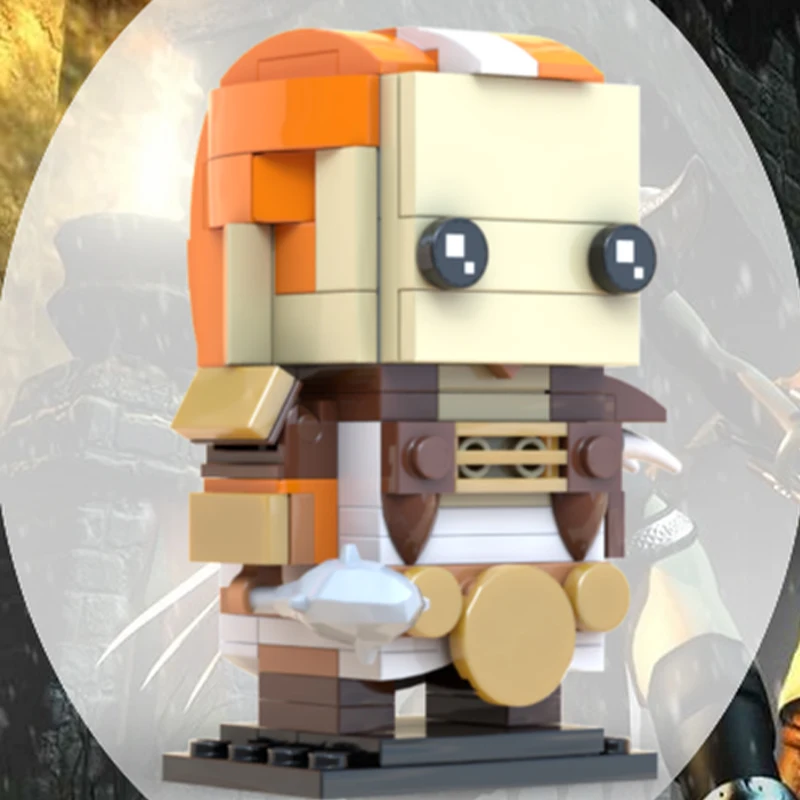 

140 шт. MOC Druid from Diabloer II Brickheadz, строительные блоки, рождественский подарок, украшение для дома, подходящий для начинающих комплект