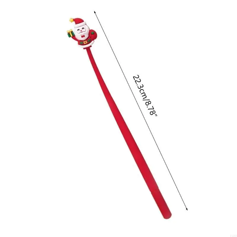 D5BB 10 % phim hoạt hình Giáng sinh Gel Pen Giáng sinh Elk Santa Cây Giáng sinh Bút Snowman For Kid Quà tặng Tiệc Giáng sinh